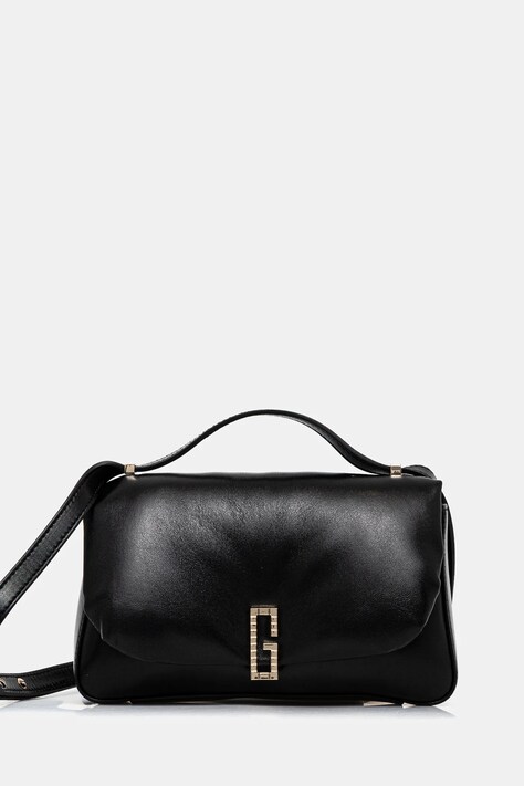 Guess poseta de piele ALIZEE culoarea negru, HWAZAA L5115