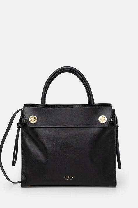 Кожаная сумочка Guess BIANCA цвет чёрный HWBIAA L5117