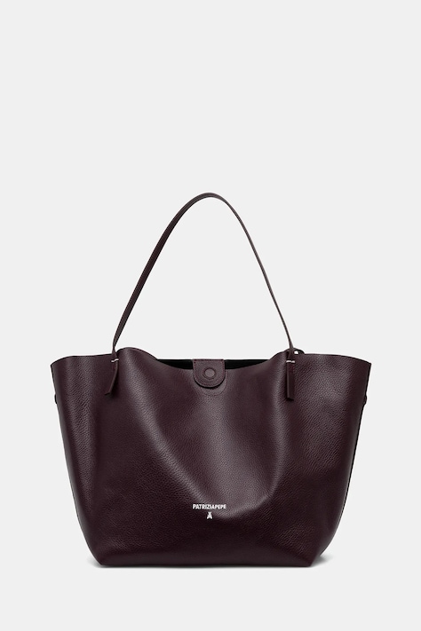 Patrizia Pepe geantă de piele culoarea bordo, 2B0130 L148