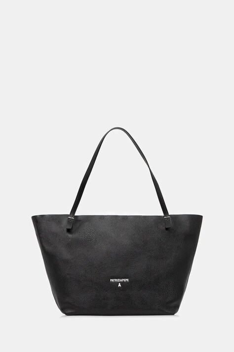 Patrizia Pepe poseta de piele culoarea negru, 2B0130 L148