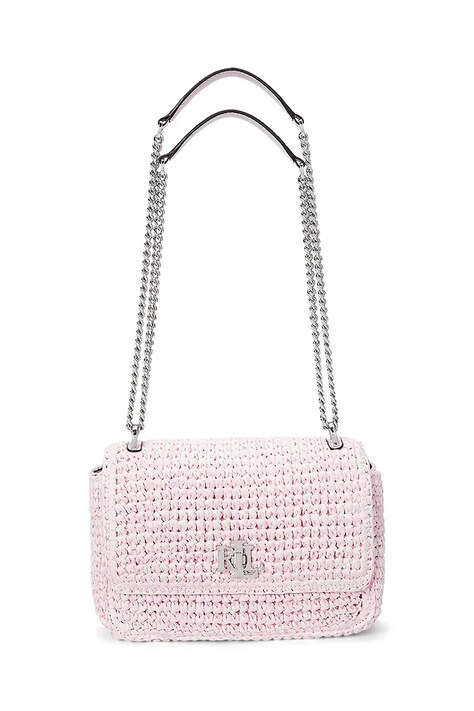 Lauren Ralph Lauren poșetă culoarea roz, 431966865