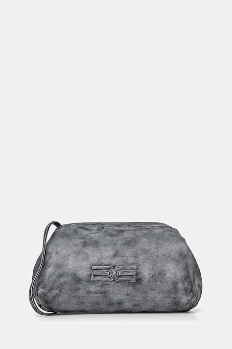 Kožené psaníčko Gestuz šedá barva, 10909828