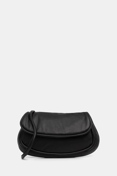 Kožená kabelka MAX&Co. černá barva, 2516511066200