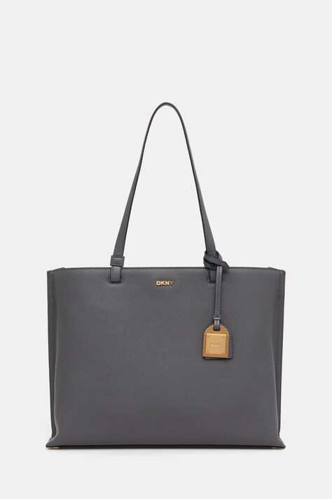Dkny poseta de piele culoarea gri, R44A1I52