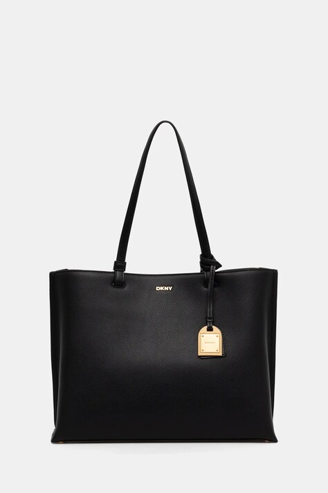 Кожена чанта Dkny в черно R44A1I52