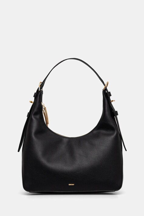 Кожена чанта Dkny в черно R44CAI64