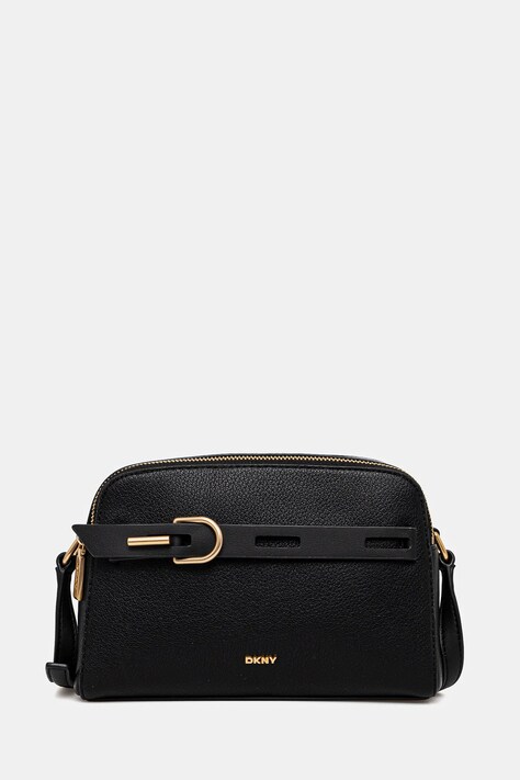 Dkny poseta de piele culoarea negru, R44EAI69