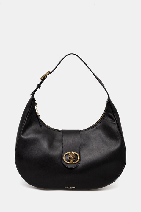 Kožená kabelka Kurt Geiger London černá barva, 4021600109