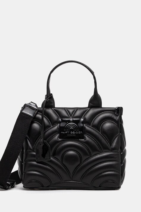 Usnjena torbica Kurt Geiger London črna barva, 4047600109