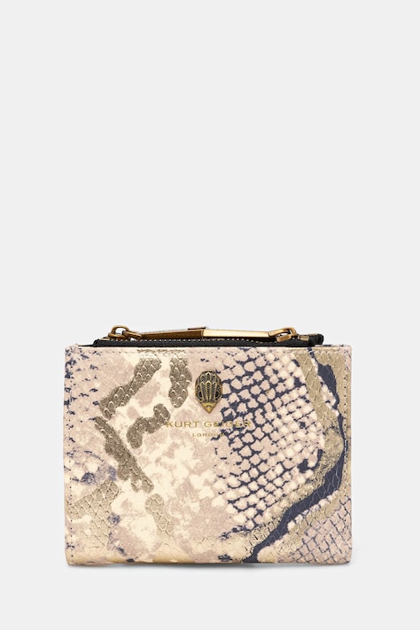 Kožená peněženka Kurt Geiger London zlatá barva, 9342066719