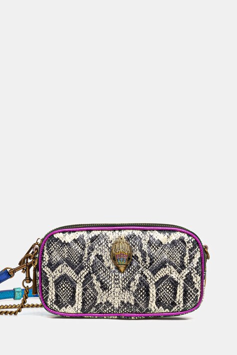Kožená kabelka Kurt Geiger London béžová barva, 4026544719