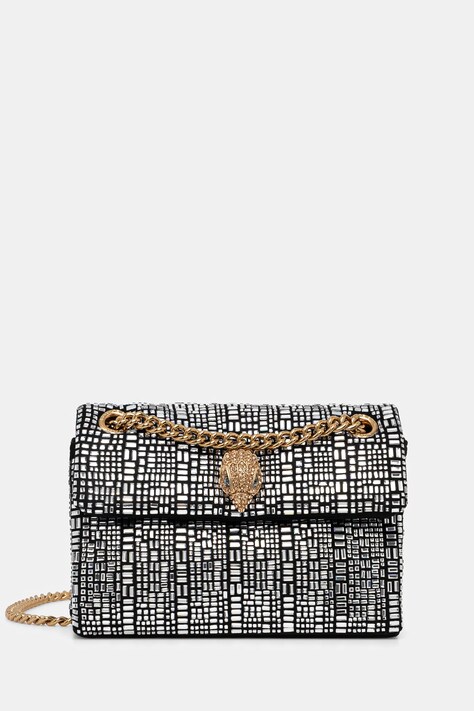 Kabelka Kurt Geiger London stříbrná barva, 4029609609