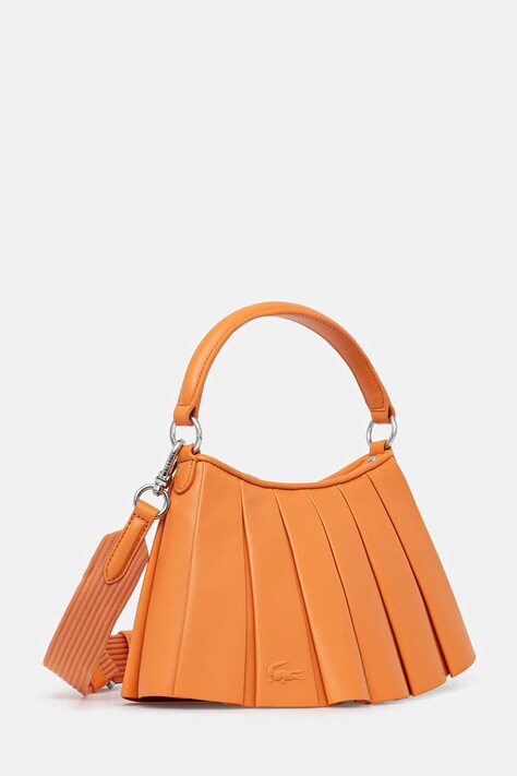 Lacoste torebka skórzana kolor beżowy NU5011DP