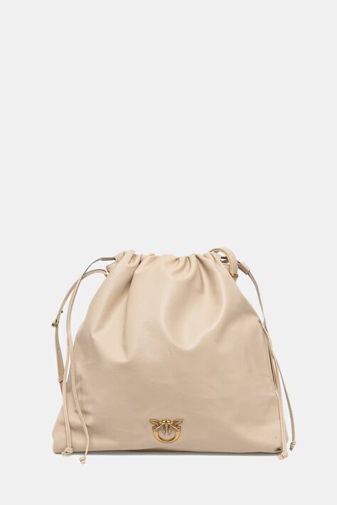 Pinko geantă de piele culoarea bej, 104364 A270