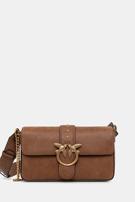 Pinko borsa a mano in pelle colore marrone 104524 A2C2