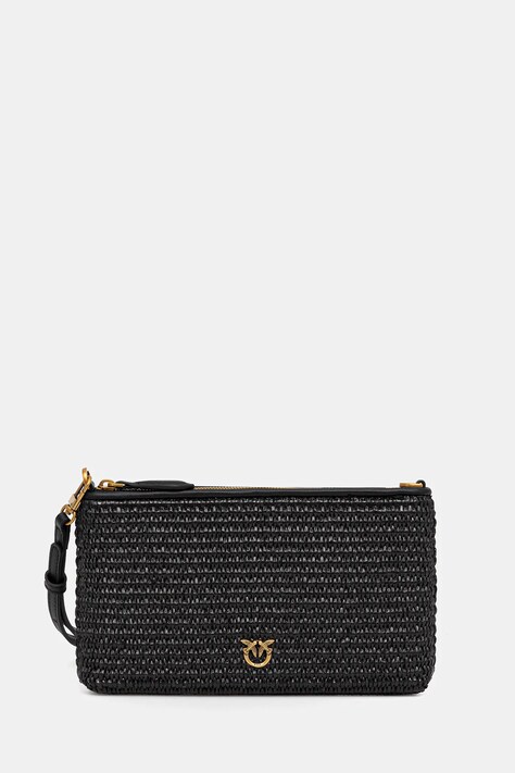 Pinko poșetă culoarea negru, 104277 A2CF