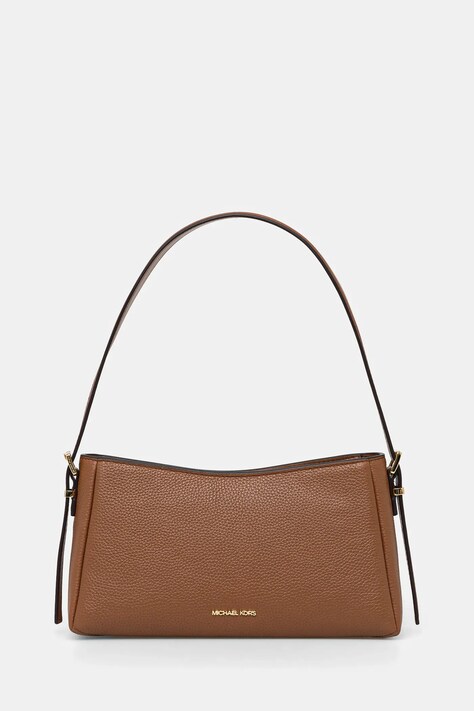 Kožená kabelka MICHAEL Michael Kors hnědá barva, 32R5G9OC6L