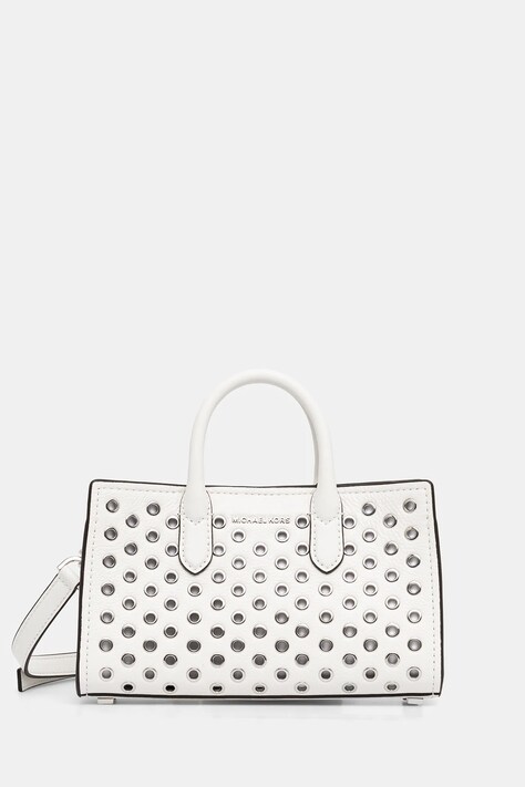 MICHAEL Michael Kors poseta de piele culoarea alb, 32R5SETC0I