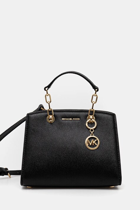 MICHAEL Michael Kors poseta de piele culoarea negru, 32S4GCYC1T