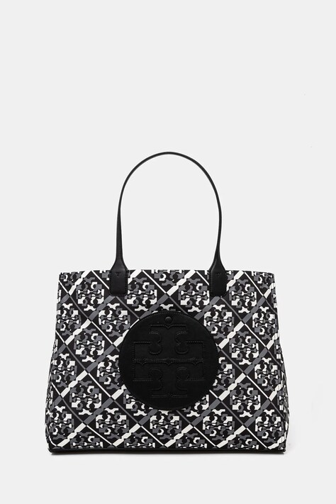 Kabelka Tory Burch Ella Printed černá barva, 164879-001