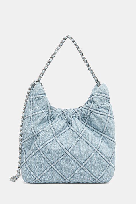 Tory Burch geantă Fleming Denim Mini Hobo 167972-414