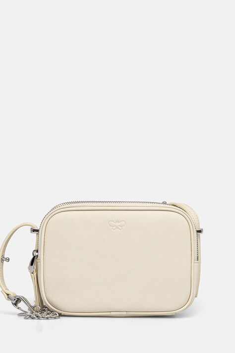 Кожаная сумочка Weekend Max Mara цвет бежевый 2515511154600