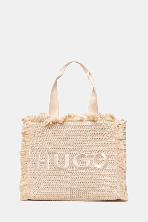 Kabelka HUGO béžová barva, 50541521