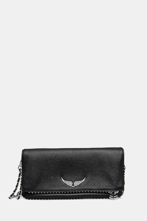 ZADIG&VOLTAIRE poseta de piele culoarea negru, LWBA00002