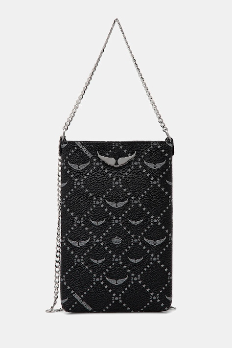 Etui za telefon z denarnico ZADIG&VOLTAIRE črna barva, LWSG03647