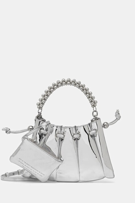 Kabelka Themoire stříbrná barva, TMSR25DFO18