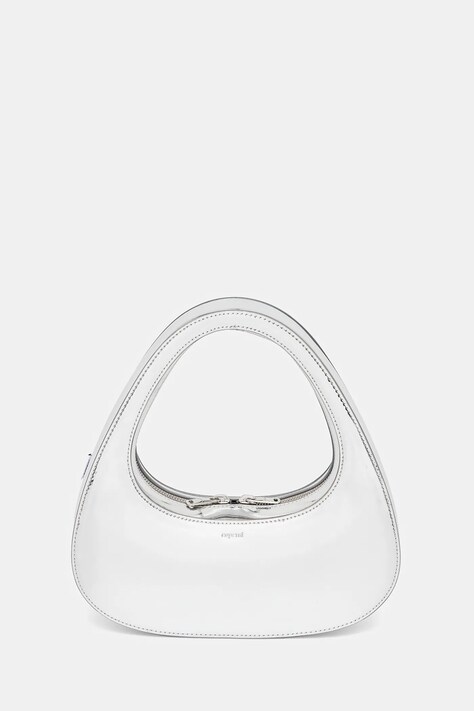 Coperni poseta Mirrored Baguette Swipe culoarea argintiu, COPBA04F6005