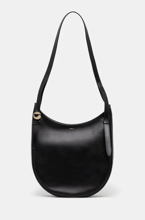 Kožená kabelka Coperni Hobo Belt černá barva, COPBA92F6012