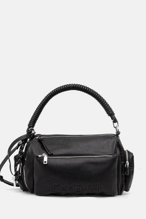 Desigual poseta HALF HABANA BLACK culoarea negru, 25SAXPBJ