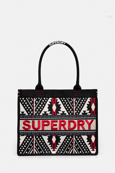 Superdry geantă culoarea negru, W9110411A-61A