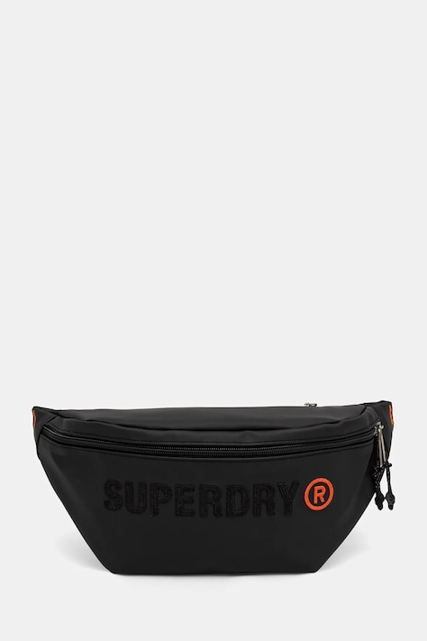Superdry borsetă femei, culoarea negru, W9110413A-02A