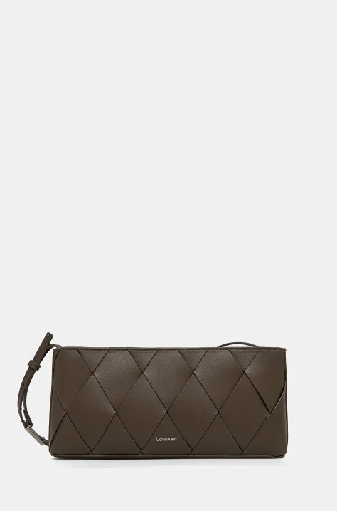 Kabelka Calvin Klein hnědá barva, K60K612992