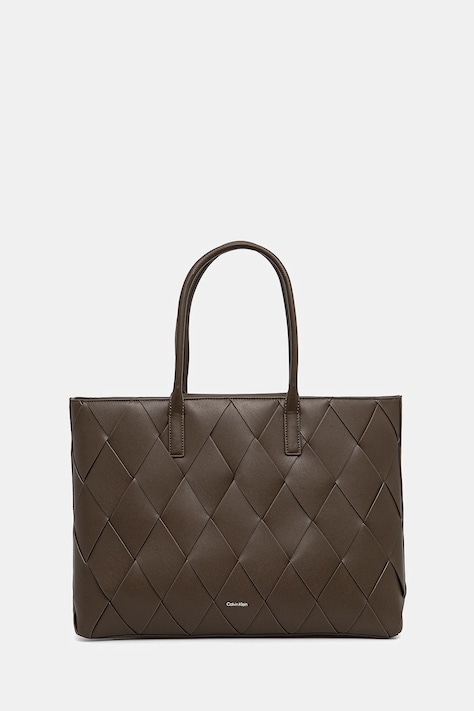 Kabelka Calvin Klein hnědá barva, K60K612994