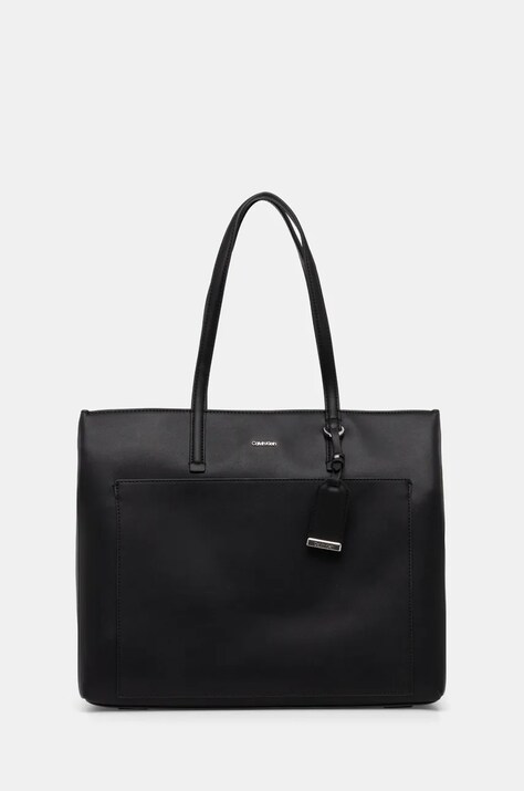 Kabelka Calvin Klein čierna farba, K60K613019