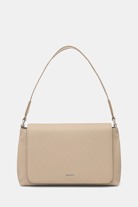 Kabelka Calvin Klein béžová barva, K60K613181
