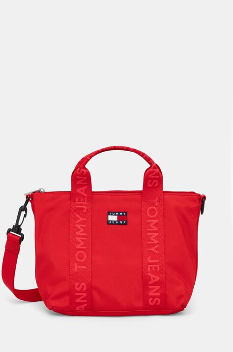 Tommy Jeans geantă culoarea roșu, AW0AW17288