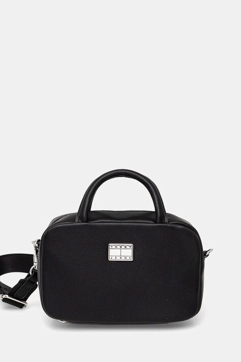 Τσάντα Tommy Jeans χρώμα: μαύρο, AW0AW17294