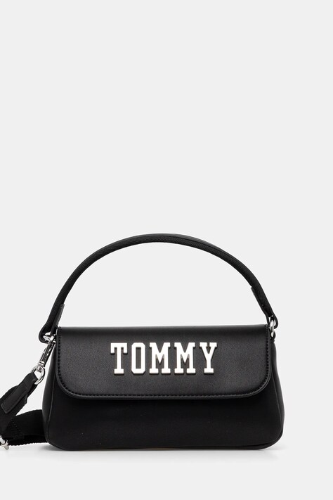 Kabelka Tommy Jeans čierna farba, AW0AW17391