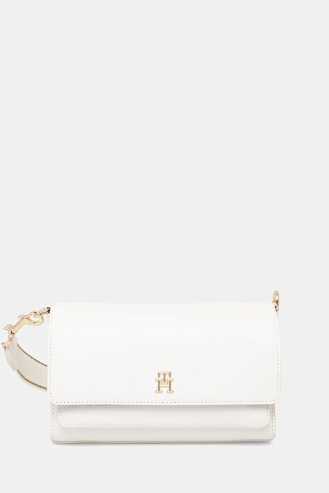 Kabelka Tommy Hilfiger bílá barva, AW0AW16813