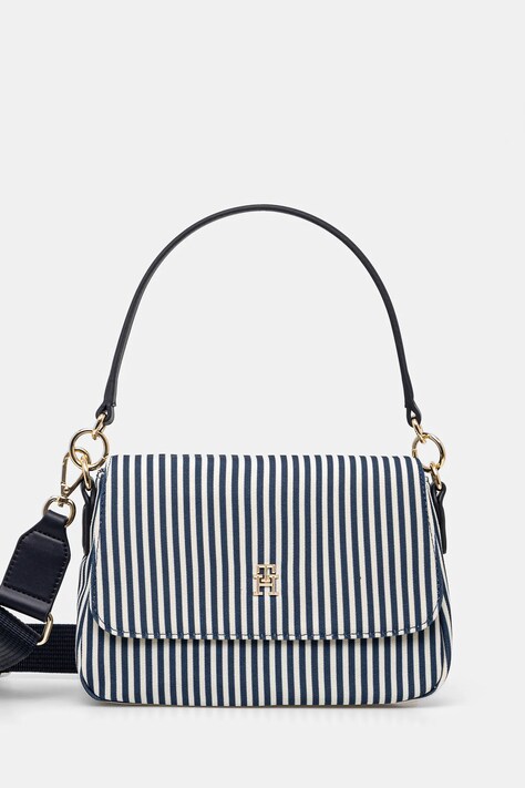 Kabelka Tommy Hilfiger tmavomodrá barva, AW0AW17166