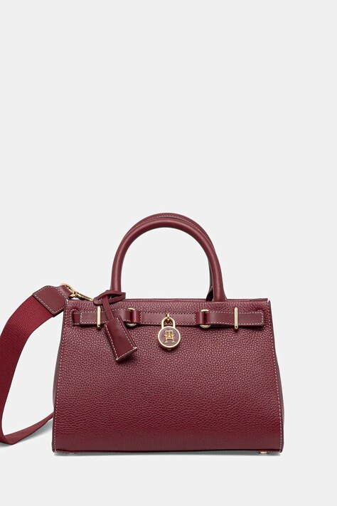 Tommy Hilfiger geantă culoarea bordo, AW0AW17188