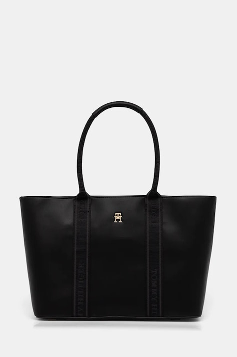 Tommy Hilfiger poseta culoarea negru, AW0AW17198
