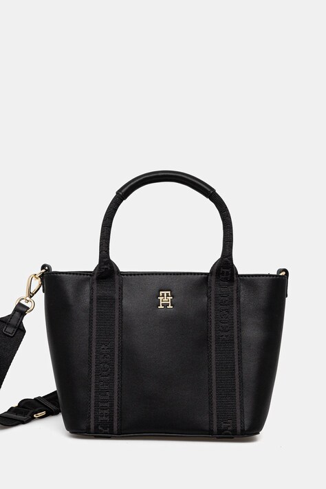 Kabelka Tommy Hilfiger černá barva, AW0AW17201