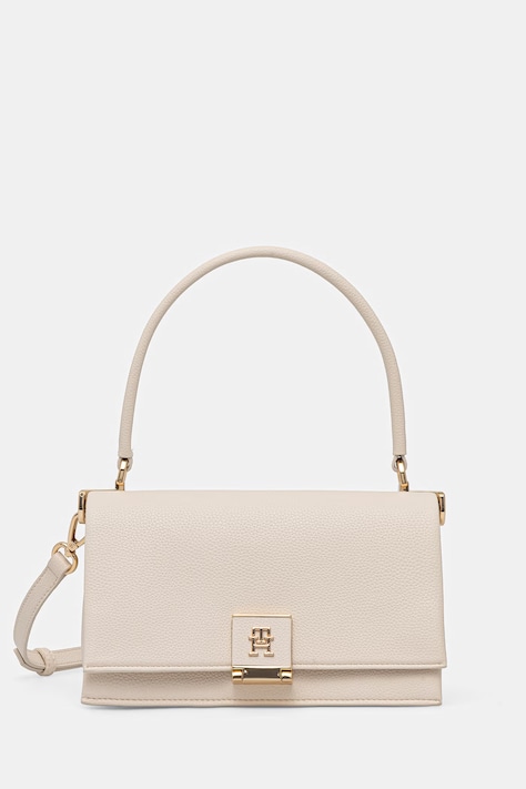 Tommy Hilfiger crossbody kabelka dámska z imitácie kože béžová AW0AW17216