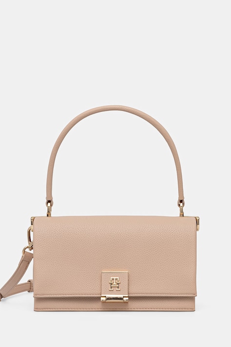 Tommy Hilfiger torebka crossbody damska z imitacji skóry pomarańczowa AW0AW17216