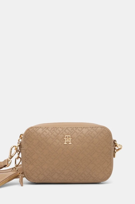 Kabelka Tommy Hilfiger béžová barva, AW0AW17221